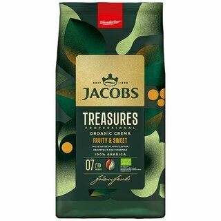 Jacobs Bio Kaffee Treasures Crema, ganze Bohnen, 1kg