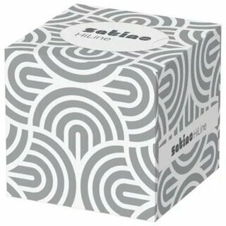 Wepa 210600 Satino Kosmetikt�cher, 20,8 x 21 cm, 3-lagig, hochwei�, 60 St�ck