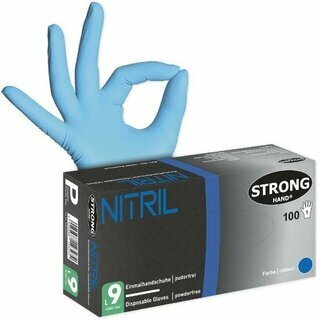 Stronghand 0439 Kowloon Einmalhandschuhe aus Nitril,...