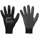 goodjob Dark Grip PU-Handschuhe, Gr��e 10, schwarz, 1 Paar