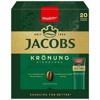 Jacobs Kr�nung Instantkaffee-Sticks, 20 Sticks � 1,8g