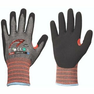 STRONG HAND Schnittschutzhandschuhe 21G-F 0858, Gr��e: 12, grau/schwarz, 1 Paar