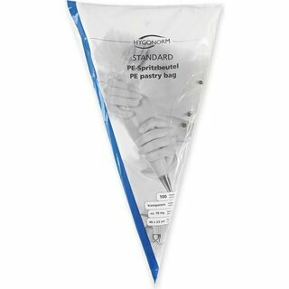 Hygonorm Spritzbeutel, geblockt, transparent, 46 x 23 cm, LDPE1-lagig, 100 St�ck