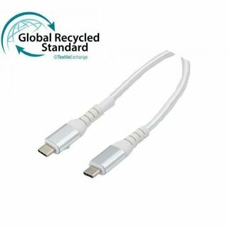 Dacomex 532558 USB-C/USB-C Kabel, 1 m, wei�
