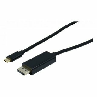 Dacomex 127549 USB-C/DisplayPort Kabel, 1 m, schwarz