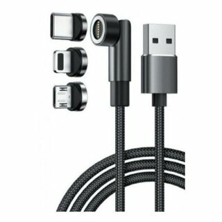 Dacomex 640297 USB 3-fach-Ladekabel, schwarz