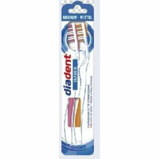 Elkos Diadent Zahnb�rste Classic Mittel, 2er Pack