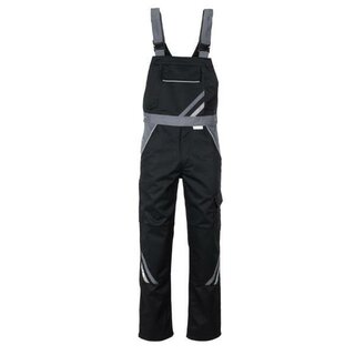 Planam 2712 Highline Latzhose, schwarz/schiefer/zink, 28