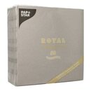 Papstar Servietten ROYAL Collection 1/4-Falz 40x40 cm, grau