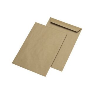 MailMedia 30005510 Versandtasche, B4, ohne Fenster, gummiert, 110g, braun, 250St