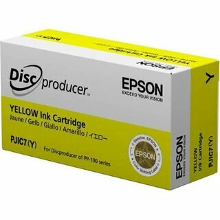 WECARE Tintenpatrone kompatibel zu Epson PJIC7, Gelb, 32ml