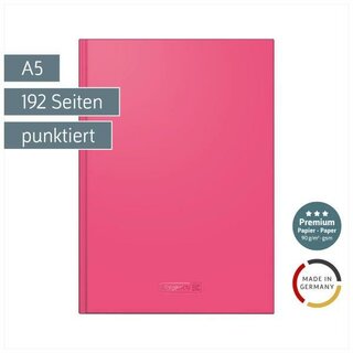 Brunnen Notizbuch Premium Colour Line, A5, 90g, punktiert, tulip