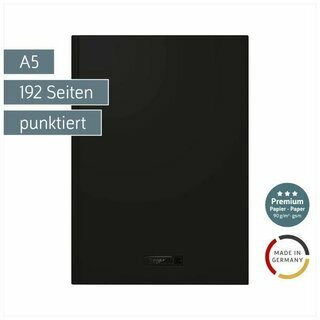 Brunnen Notizbuch Premium Colour Line, A5, 90g, punktiert, onyx