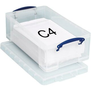 Aufbewahrungsbox Really Useful Box 600056, Volumen: 12l, 465x270x150mm, transp.