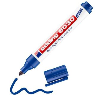 edding NLS-Marker 8030, Rundspitze, Strichst�rke: 1,5-3mm, blau