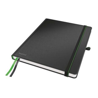 Leitz Complete Notizbuch, iPad Format, kariert, 80 Blatt, Hardcover, schwarz