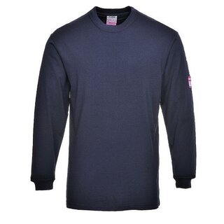 Portwest FR11 Modaflame Anti-Static Langarm T-Shirt, Gr��e: 2XL, marine