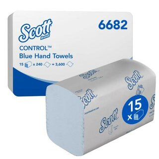 Scott Control Papierhandt�cher 6682, 1-lagig, 15 Packungen x 240 T�cher