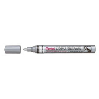 Pentel Paint Marker MMP10-Z, 2,5mm Strich, hohe Deckkraft, Alugeh�use, silber