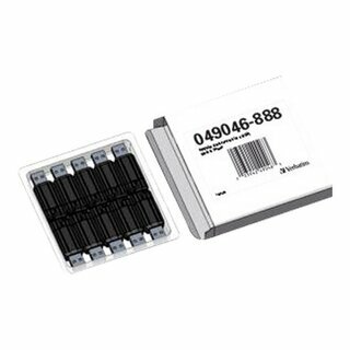 USB-Stick Verbatim 49046 Pinstripe, Speicherkapazit�t: 16GB, schwarz, 10 St�ck