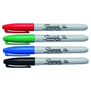 Sharpie Permanent Marker 1985858, Rund, sortiert, 4 St�ck