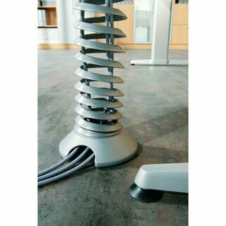 Kabelspirale Vertikal Silber