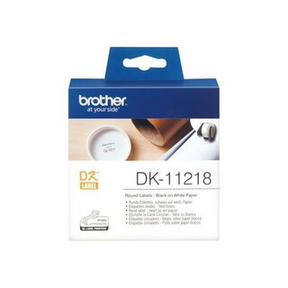 Brother Etiketten DK-11218, 24mm, f�r Brother QL wei�, 1000 Etiketten
