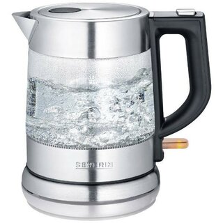 Severin Glas-Wasserkocher WK3468, 1 l, 2.200 W, Glas/Edelstahl