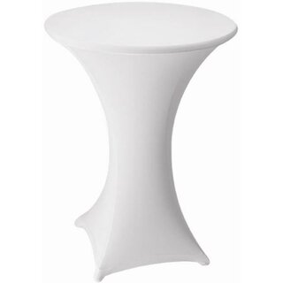 MARS Stretch-Stehtischhusse, wei�, D 70&ndash;75 cm, mit Topcover
