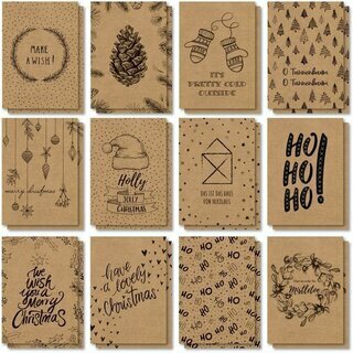Sigel Weihnachts-Postkartenset Natural Christmas, DIN A6, 24 St�ck