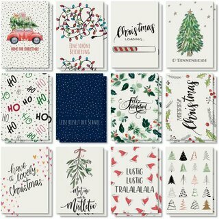 Sigel Weihnachts-Postkartenset Colourful Christmas, DIN A6, 24 St�ck
