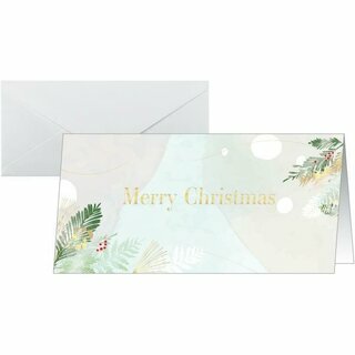 Sigel Weihnachtskarten Christmas Forest, DIN lang, 25 St�ck mit Umschl�gen