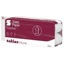 Satino HiLine Toilettenpapier, 4-lagig, wei�, 8 Rollen