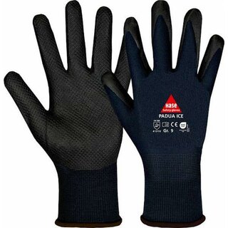 Hase Montagehandschuhe Padua Ice 508660, Gr��e: 7, blau/schwarz, 1 Paar
