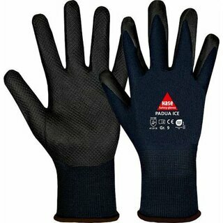 Hase Montagehandschuhe Padua Ice 508660, Gr��e: 10, blau/schwarz, 1 Paar