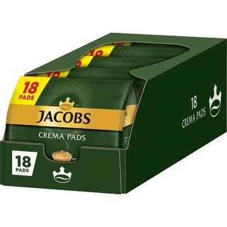 Jacobs Crema Pads Klassisch, 5 Packungen mit je 18 Pads