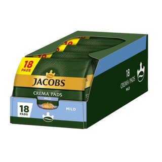 Jacobs Crema Pads Mild, 5 Packungen mit je 18 Pads