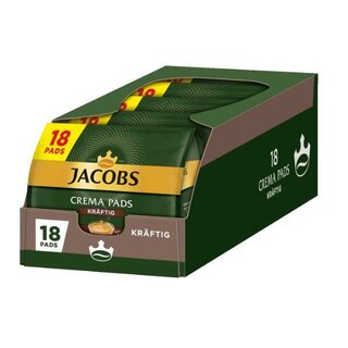 Jacobs Crema Pads Kr�ftig, 5 Packungen mit je 18 Pads
