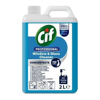Cif Professional konzentrierter Glasreiniger, 2Liter, parf�rmfrei