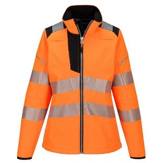 Portwest PW381Obrm Hi-Vis Damen Softshelljacke, orange/schwarz, Gr��e: M
