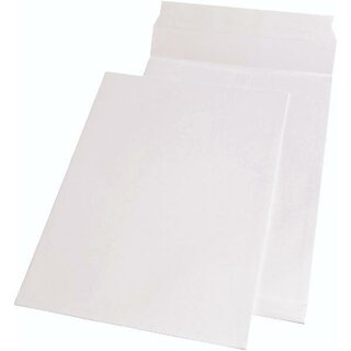 MAILmedia Faltentasche B4 o.Fe HK 140g weiß 250x353x20mm...