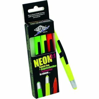 Wedo 261610499 Touch Pen 3-In-1, neon,  4 St�ck