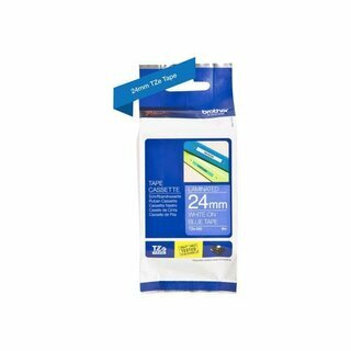 Brother Schriftband TZE-555, 24mm, wei� auf blau