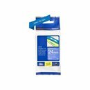 Brother Schriftband TZE-555, 24mm, wei� auf blau