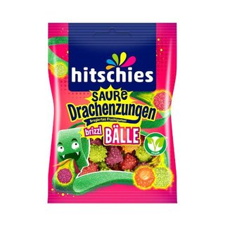 Hitschies Saure Drachenzungen brizzl B�lle, 100g