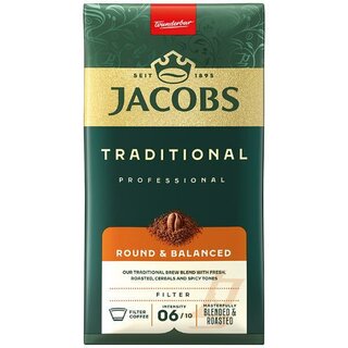 Jacobs Kaffee Traditional, gemahlen, 500g