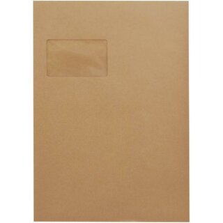MAILmedia Versandtasche C4 HK m.Fe.110g braun 229x324mm...