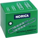 Norica Aktenklammer Norica Kugelenden silber 77mm gewellt...