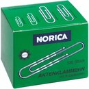 Norica Aktenklammer Norica Kugelenden silber 77mm gewellt...