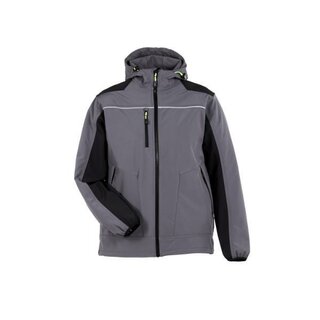Planam 6751 rECOline Softschelljacke, schiefer/schwarz, Gr��e: 3XL